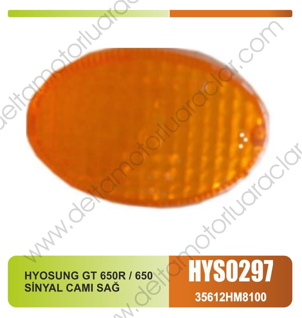 HYOSUNG GT 650R / 650 SİNYAL CAMI SAĞ