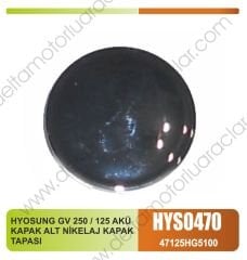 HYOSUNG GV 250 / 125 AKÜ KAPAK ALT NİKELAJ KAPAK  TAPASI