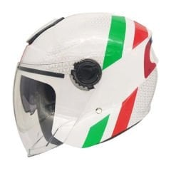 RSV GÜNEŞ VİZÖRLÜ YARIM KASK İTALYAN DESEN L BEDEN