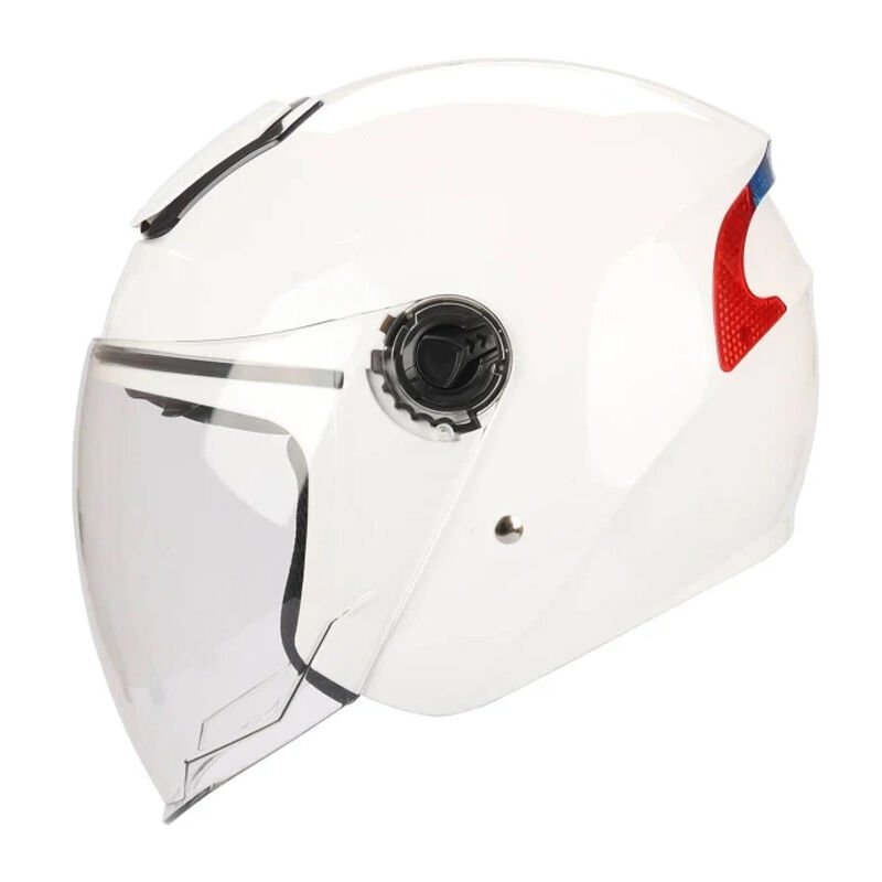 RSV GÜNEŞ VİZÖRLÜ YARIM KASK BEYAZ L BEDEN