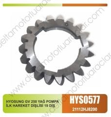 HYOSUNG GV 250 YAĞ POMPA İLK HAREKET DİŞLİSİ 19 DİŞ
