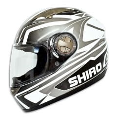 SHIRO FULL FACE SİYAH BEYAZ DESEN KASK M BEDEN
