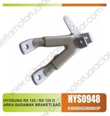 HYOSUNG RX 125 / RX 125 D ARKA BASAMAK BRAKETİ SAĞ