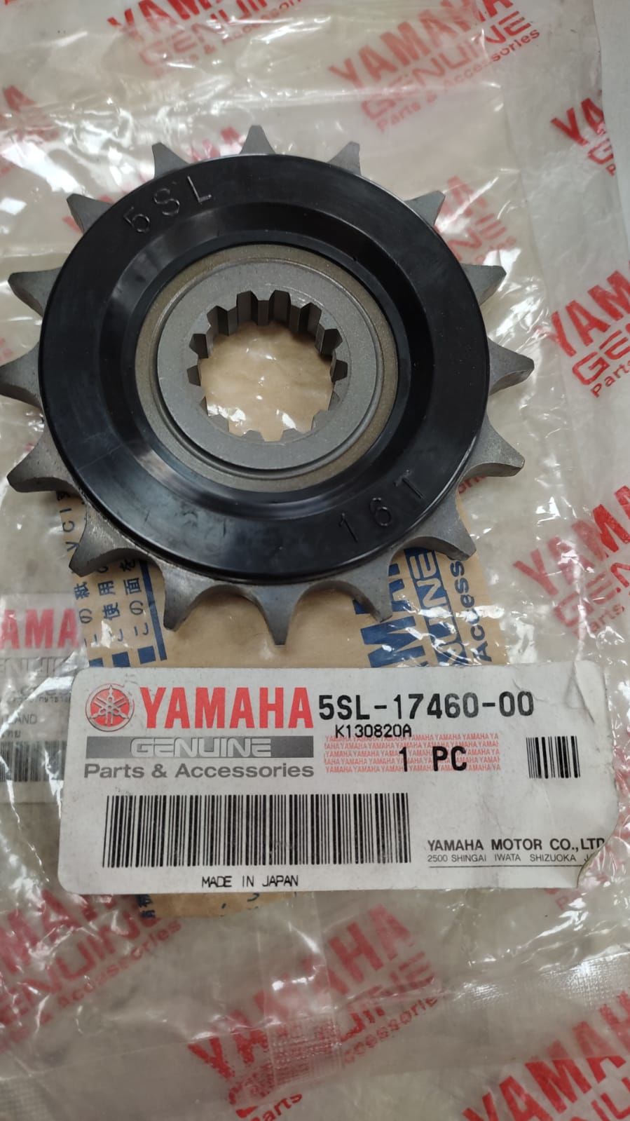 YAMAHA  YZF R6 2003-06 ORİJİNAL ÖN DİŞLİ 16T 5SL-17460-00