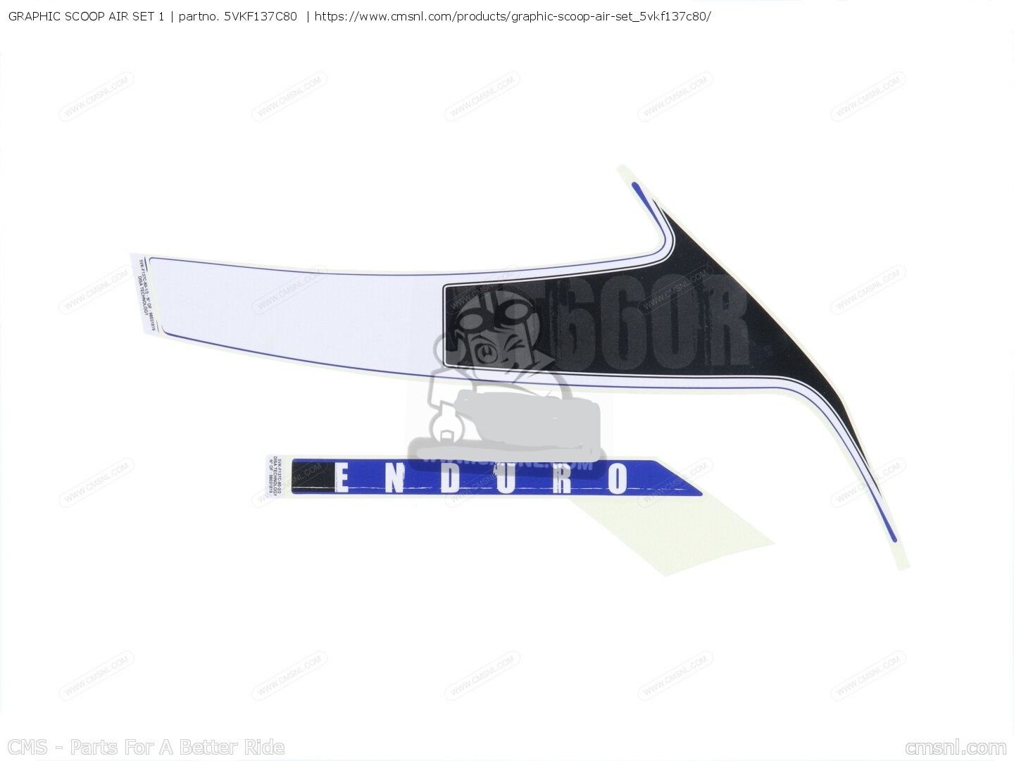 YAMAHA XT660 R ORİJİNAL DEPO STICKER1 5VK-F137C-80