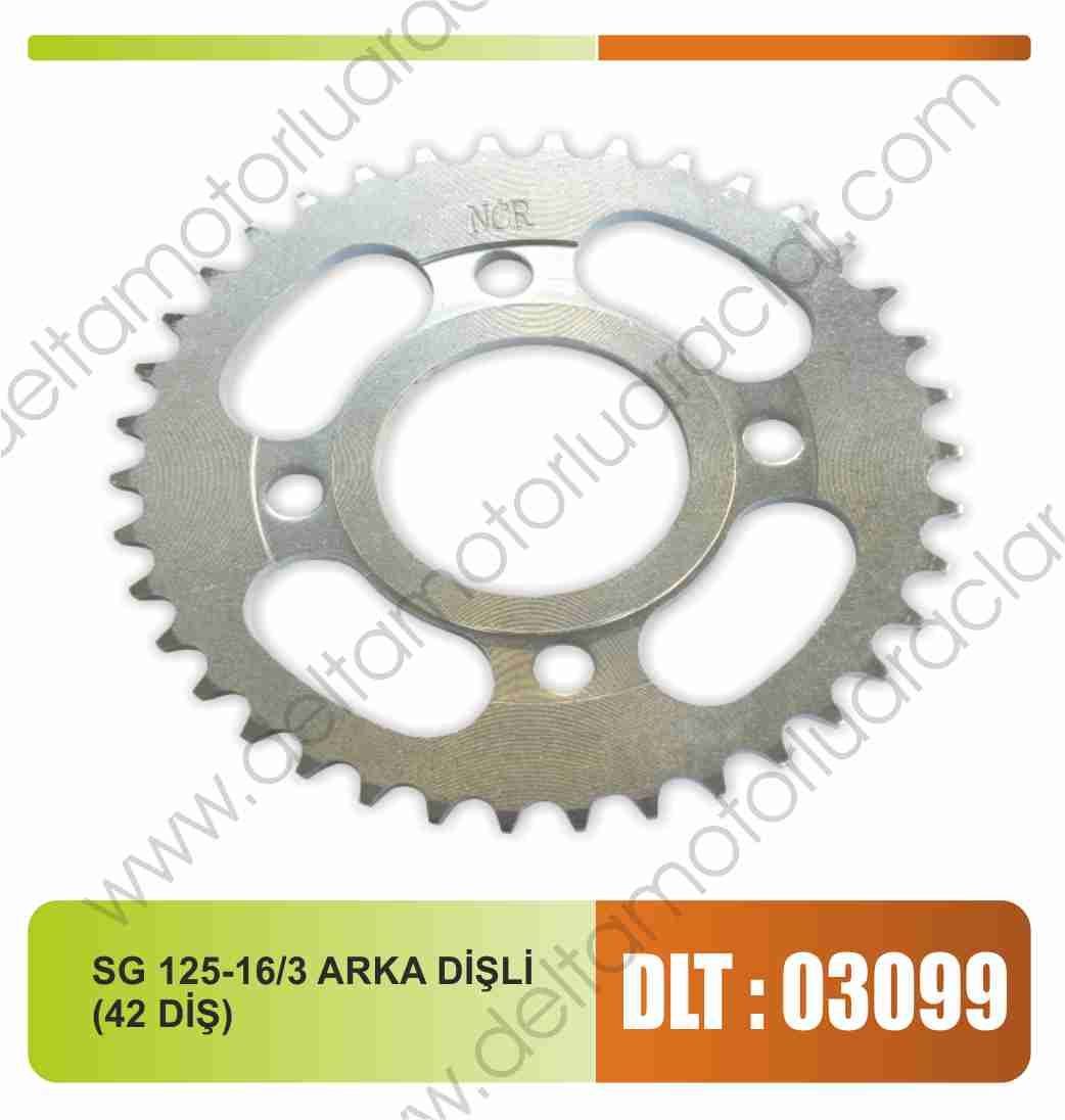 SEGER 125-3/16 ARKA DİŞLİ (42 DİŞLİ)