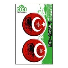 BAYRAK 2 (5X5 cm) İKİLİ DAMLA ETİKET