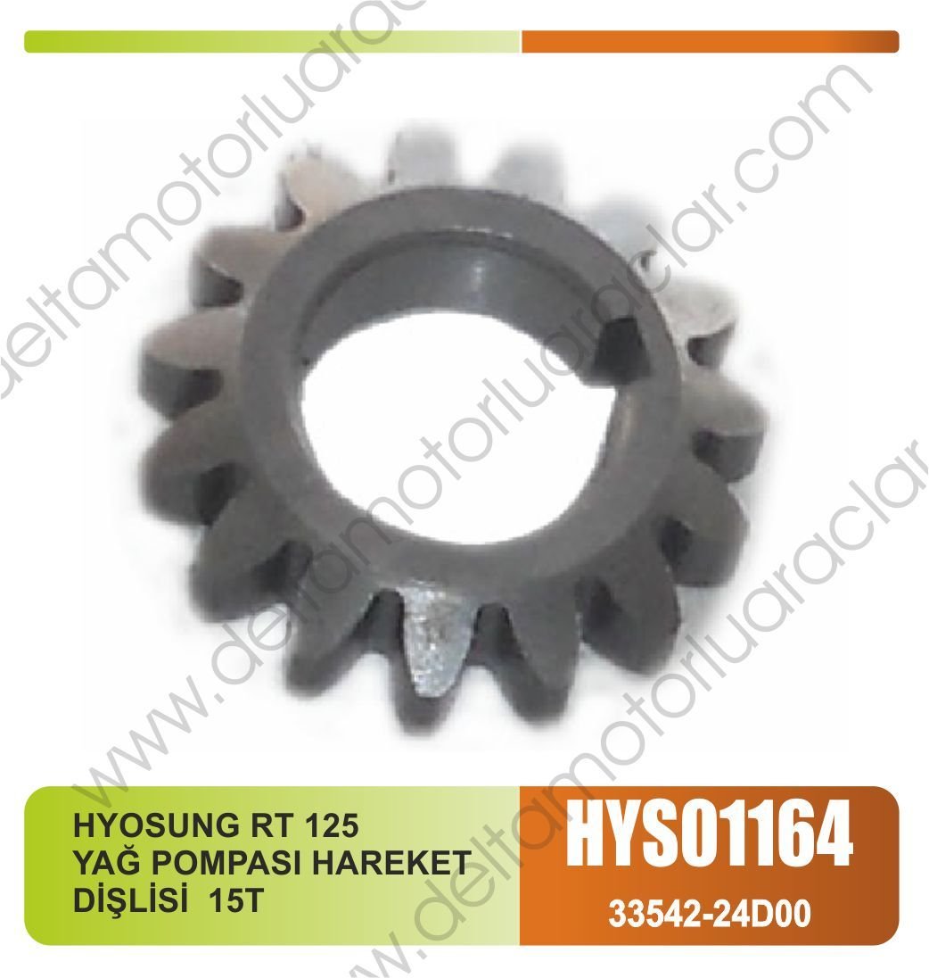HYOSUNG RT 125 YAĞ POMPASI HAREKET  DİŞLİSİ 15 T