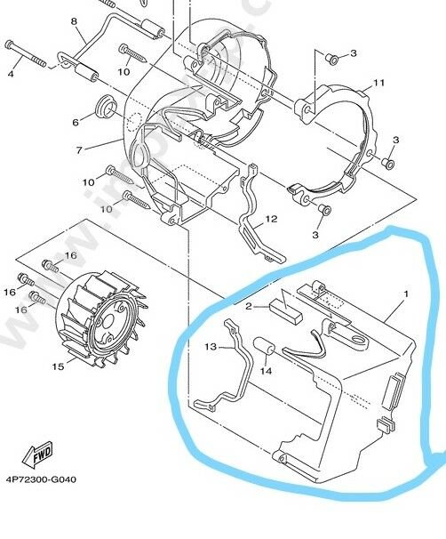 YAMAHA CYGNUS RS ORİJİNAL HAVALANDIRMA İÇ KAPAĞI 5WG-E2651-00