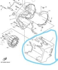 YAMAHA CYGNUS RS ORİJİNAL HAVALANDIRMA İÇ KAPAĞI 5WG-E2651-00