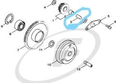 YAMAHA CYGNUS RS ORİJİNAL ŞAFT 5WG-E5521-00