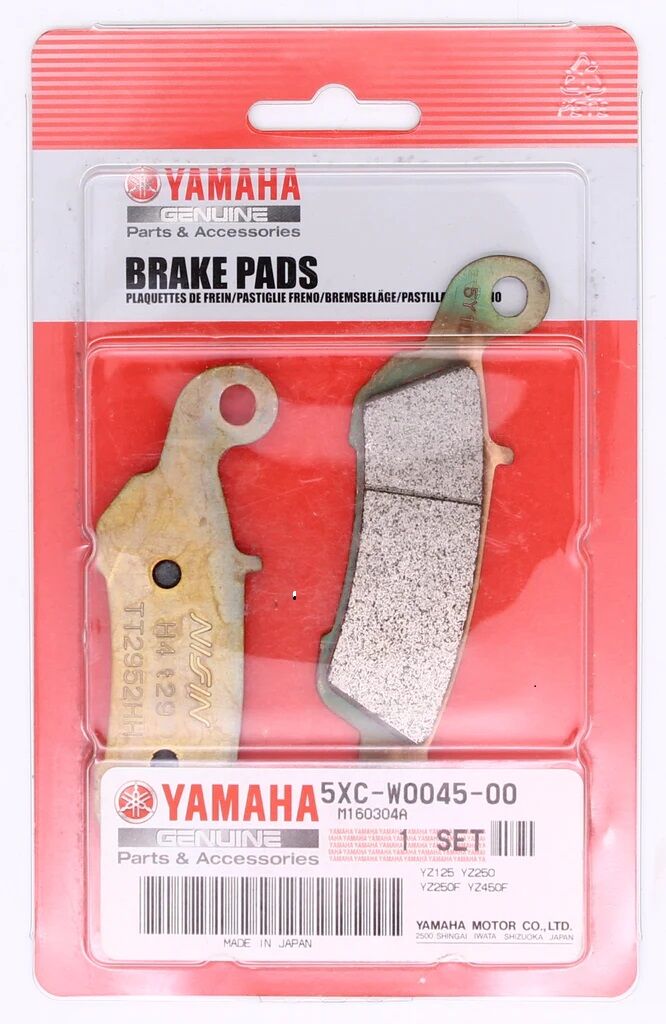 YAMAHA 2009-2015 YZ 450 F ORİJİNAL ÖN FREN BALATASI 5XC-W0045-00