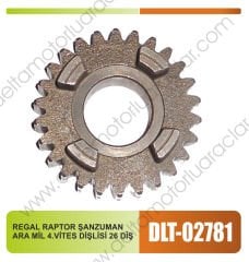 REGAL RAPTOR ŞANZUMAN ARA MİL 4.VİTES DİŞLİSİ 26 DİŞ