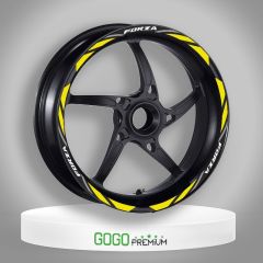 FLO SARI REFLEKTÖR BASKI HONDA FORZA UYUMLU JANT ŞERİDİ