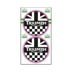 TRIUMPH YUVARLAK DAMLA STICKER