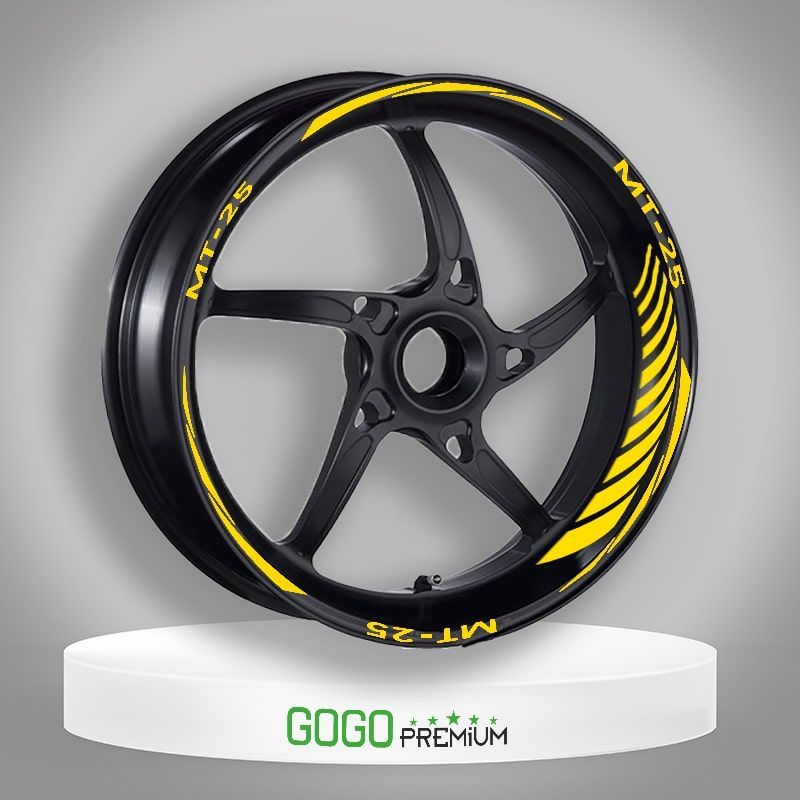REFLEKTÖR SARI YAMAHA MT-25 UYUMLU RACING JANT ŞERİDİ