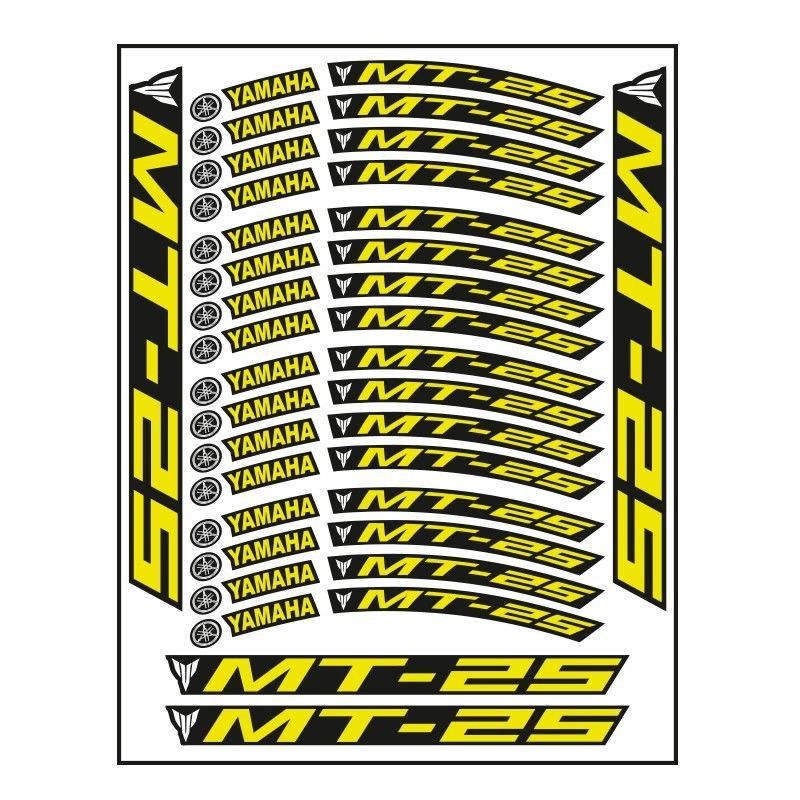 FLORASAN SARI BASKI YAMAHA MT-25 UYUMLU JANT ŞERİDİ