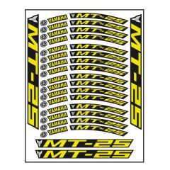 FLORASAN SARI BASKI YAMAHA MT-25 UYUMLU JANT ŞERİDİ