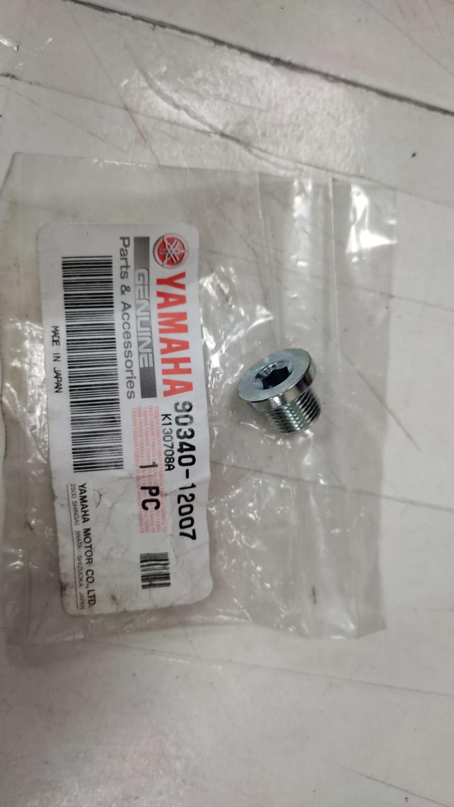 YAMAHA YZF450 ORİJİNAL SİLİNDİR DÜZ VİDA 90340-12007