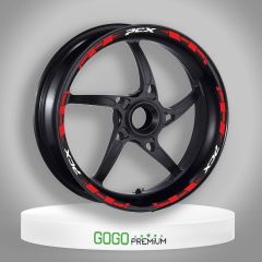 KIRMIZI II REFLEKTÖR BASKI HONDA PCX UYUMLU JANT ŞERİDİ