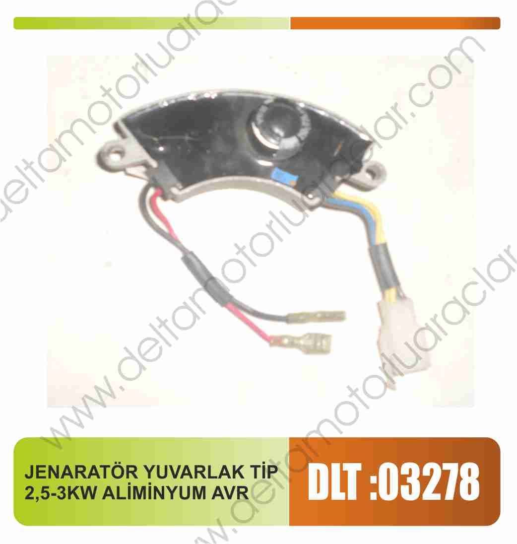 JENERATÖR YUVARLAK TİP 2,5 3 KW ALÜMİNYUM AVR