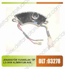 JENERATÖR YUVARLAK TİP 2,5 3 KW ALÜMİNYUM AVR