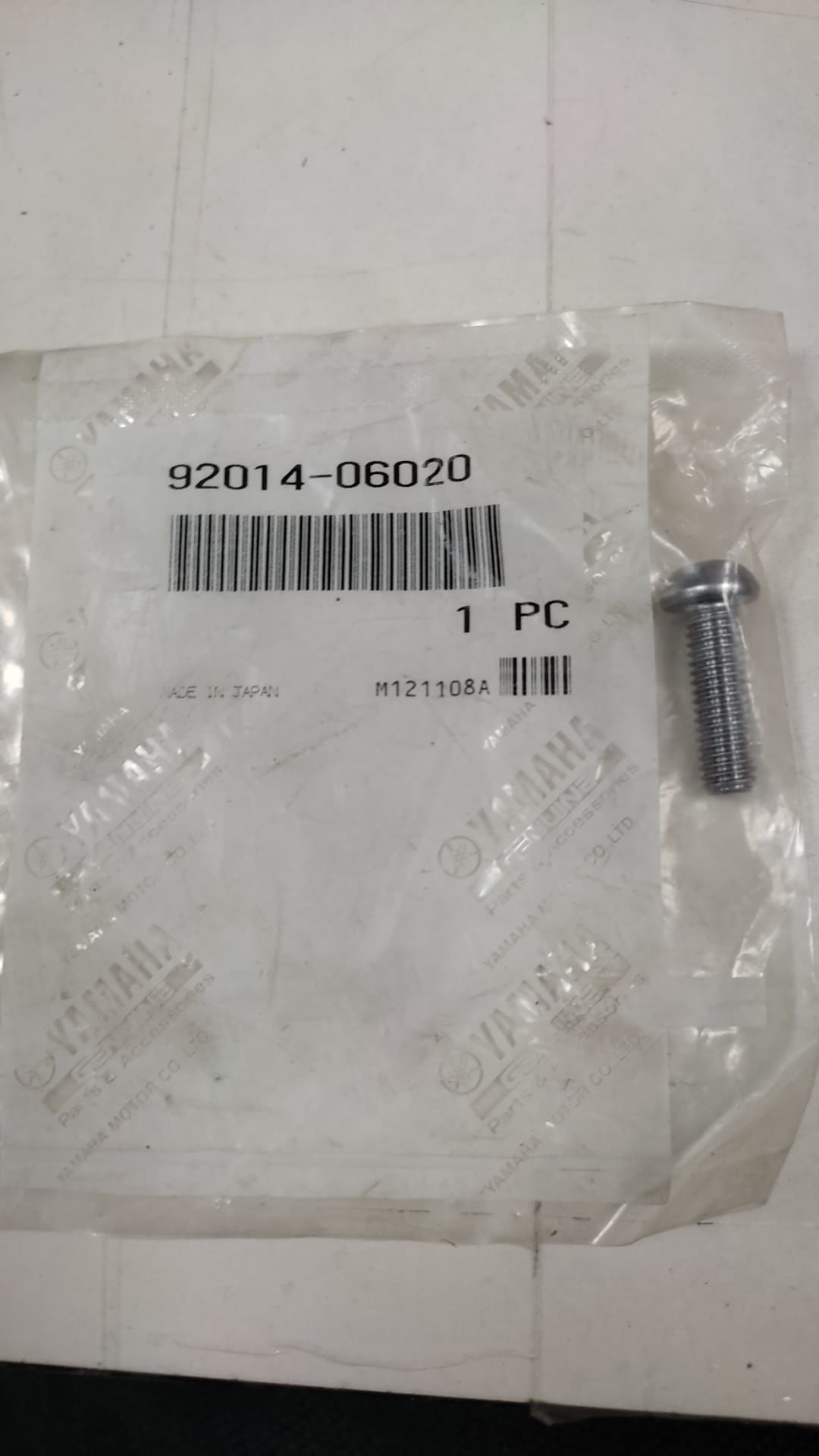 YAMAHA V STAR 1100 ORİJİNAL KARTER KAPAK DÜĞME BAŞLI VİDA 92014-06020