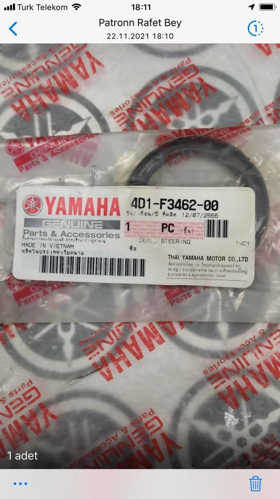 YAMAHA XC115/LTS125cc ORİJİNAL TOZ KEÇESİ 4D1-F3462-00