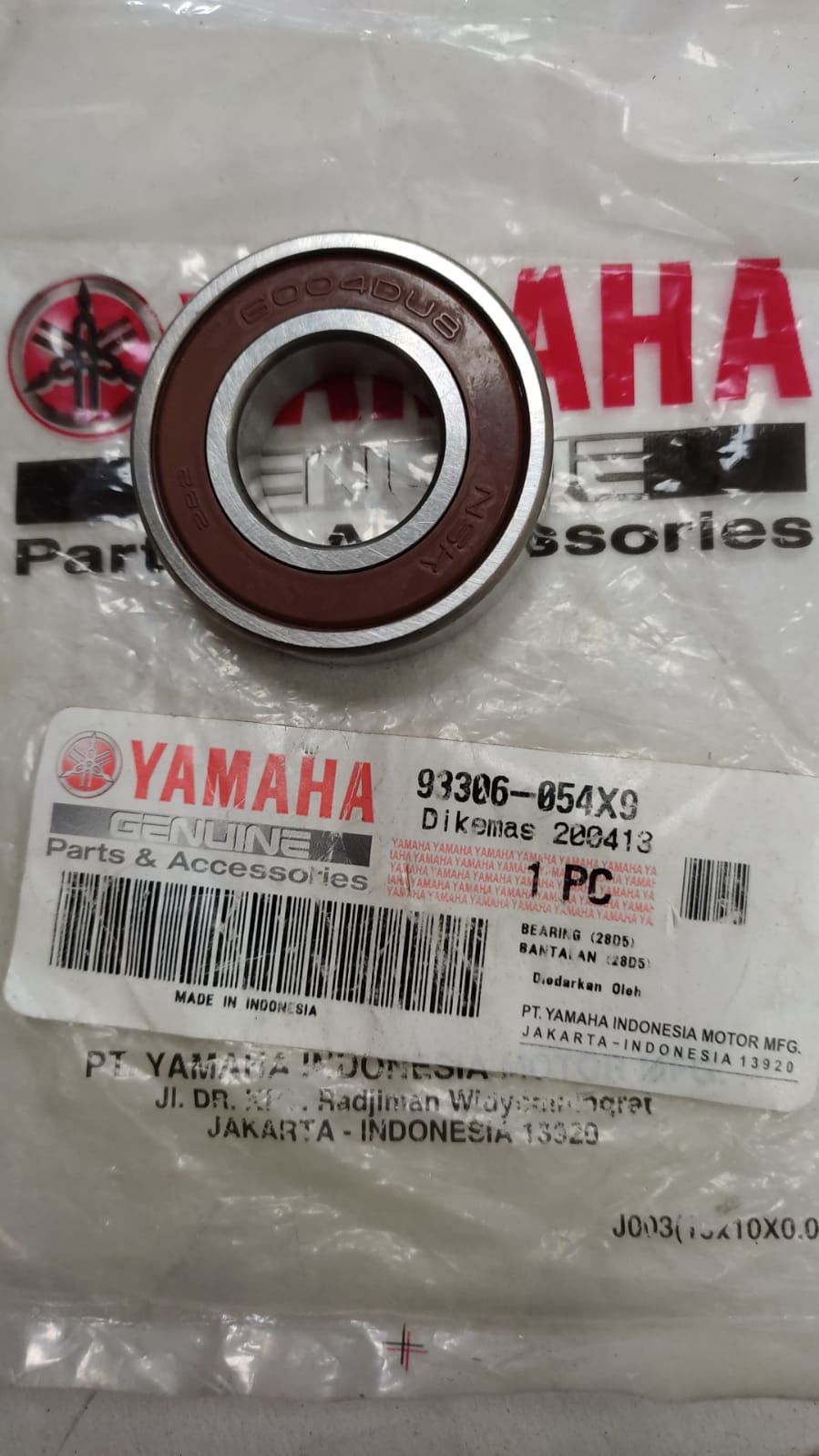 YAMAHA MIO 6001 ORİJİNAL RULMAN 93306-054X9