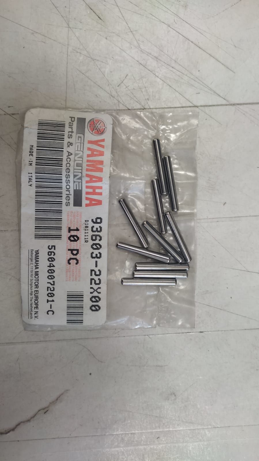 YAMAHA AEROX 50cc 2002-09 ORİJİNAL POMPA DÜĞME PİMİ 93603-22X00