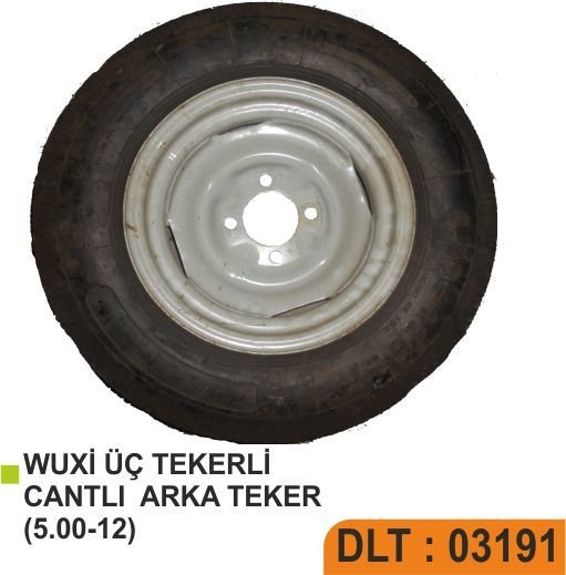 WUXİ ÜÇ TEKERLİ  JANTLI  ARKA TEKER  (5.00-12)