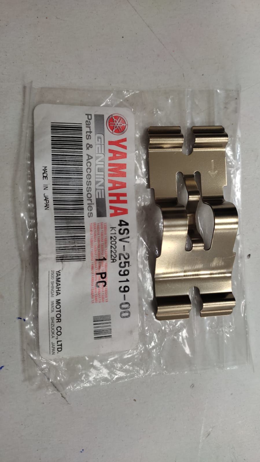 YAMAHA RAİDER ORİJİNAL BALATA SIKIŞTIRMA SACI 4SV-25919-00