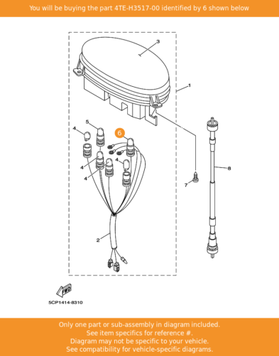 YAMAHA ORİJİNAL AMPUL (12W 3,4 V) (KM SAATİ)4VP-H3517-00