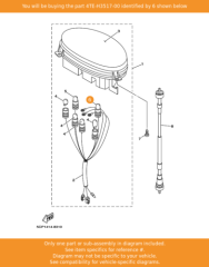 YAMAHA ORİJİNAL AMPUL (12W 3,4 V) (KM SAATİ)4VP-H3517-00