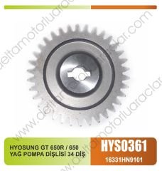 HYOSUNG GT 650R / 650 YAĞ POMPA DİŞLİSİ 34 DİŞ