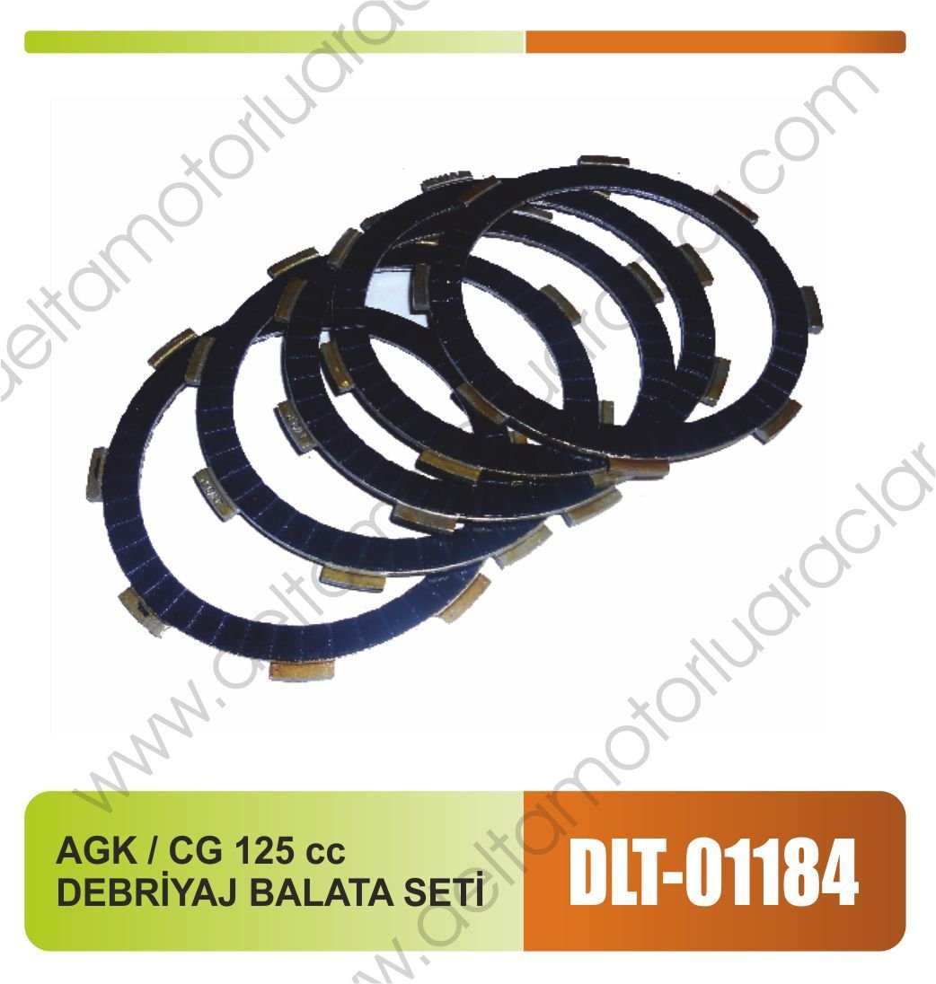 AGK / CG 125 cc  DEBRİYAJ BALATA SETİ