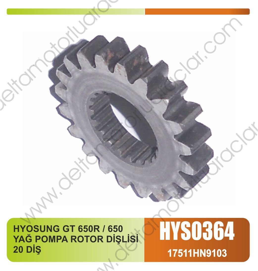 HYOSUNG GT 650R / 650 YAĞ POMPA ROTOR DİŞLİSİ 20 DİŞ