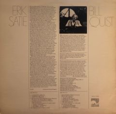 Erik Satie - Bill Quist – Piano Solos Of Erik Satie LP