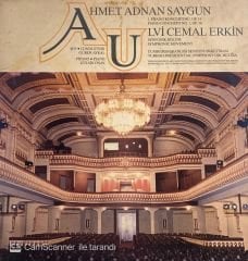  Ahmed Adnan Saygun,Gürer Aykal, Gülsin Onay, Ulvi Cemal Erkin, Cumhurbaşkanlığı Senfoni Orkestrası – A. A. Saygun: 1. Piyano Konçertosu, Op. 34 (Piano Concerto No .1, Op. 34 )/ U. C. Erkin: Senfonik Bölüm ( Symphonic Movement) LP