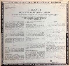 Highlights From Le Nozze Di Figaro LP