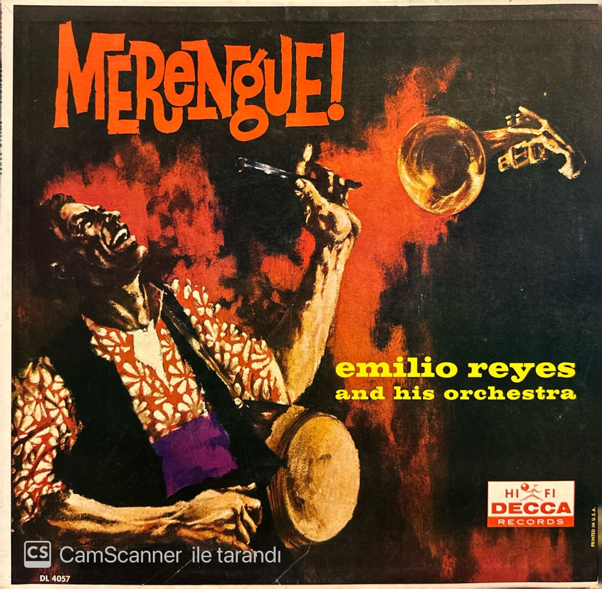 Emilio Reyes And His Orchestra – Merengue! LP