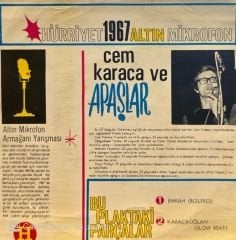 Cem Karaca & Apaşlar ( 1967 Altın Mikrofon ) - Emrah / Karacaoğlan 45'lik