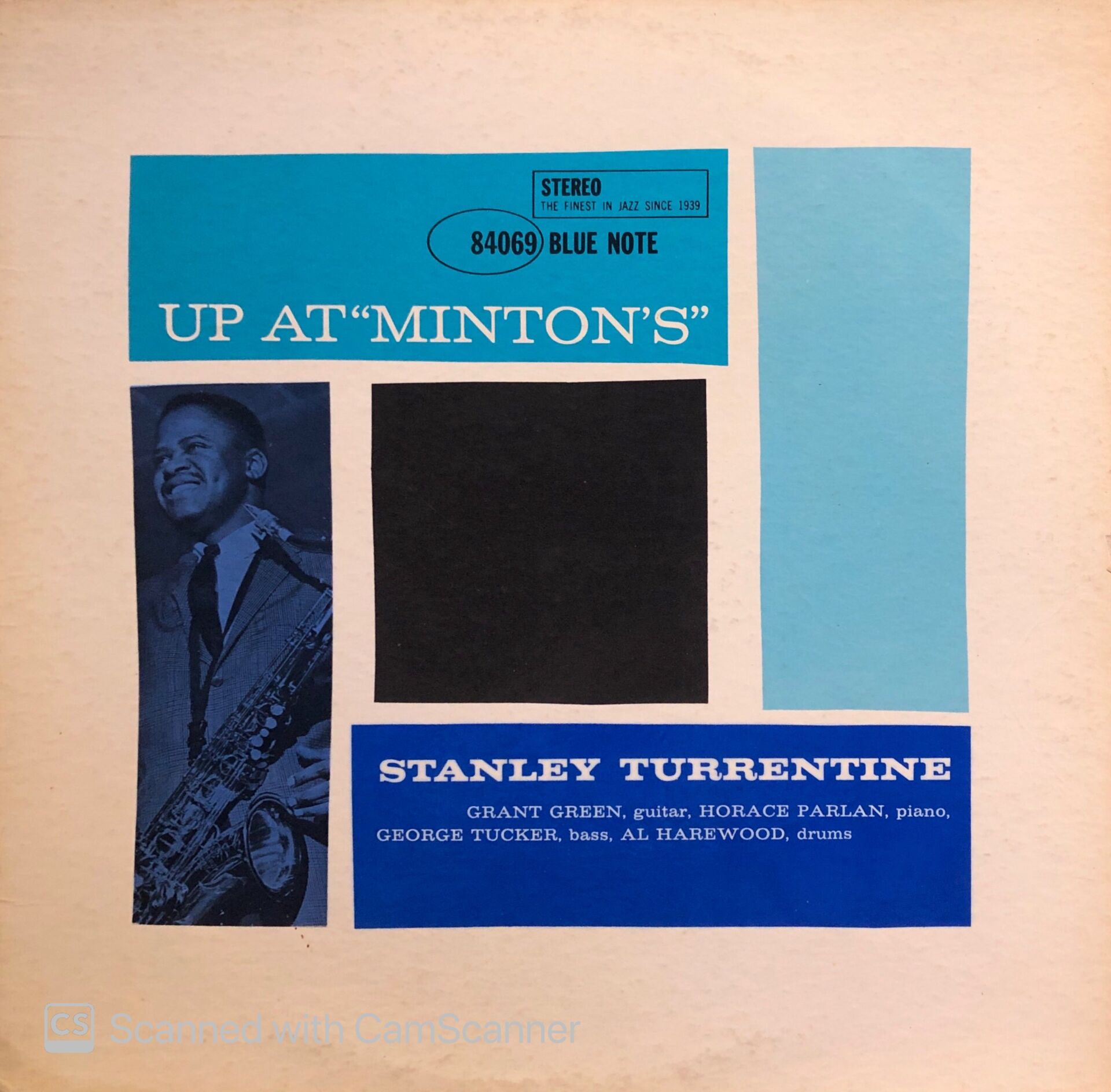 Stanley Turrentine – Up At ''Minton's'', Vol. 1 LP