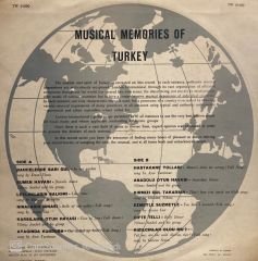 Musical Memories Of Turkey - Ertan Ulusu, Yılmaz Şanlıel And His Group, Hamiyet Duygulu, Aycan Can, Ayse Yurdanur, Handan Yurdanur, Handan Toksoz, Gulcan Sevim – Musical Memories Of Turkey LP