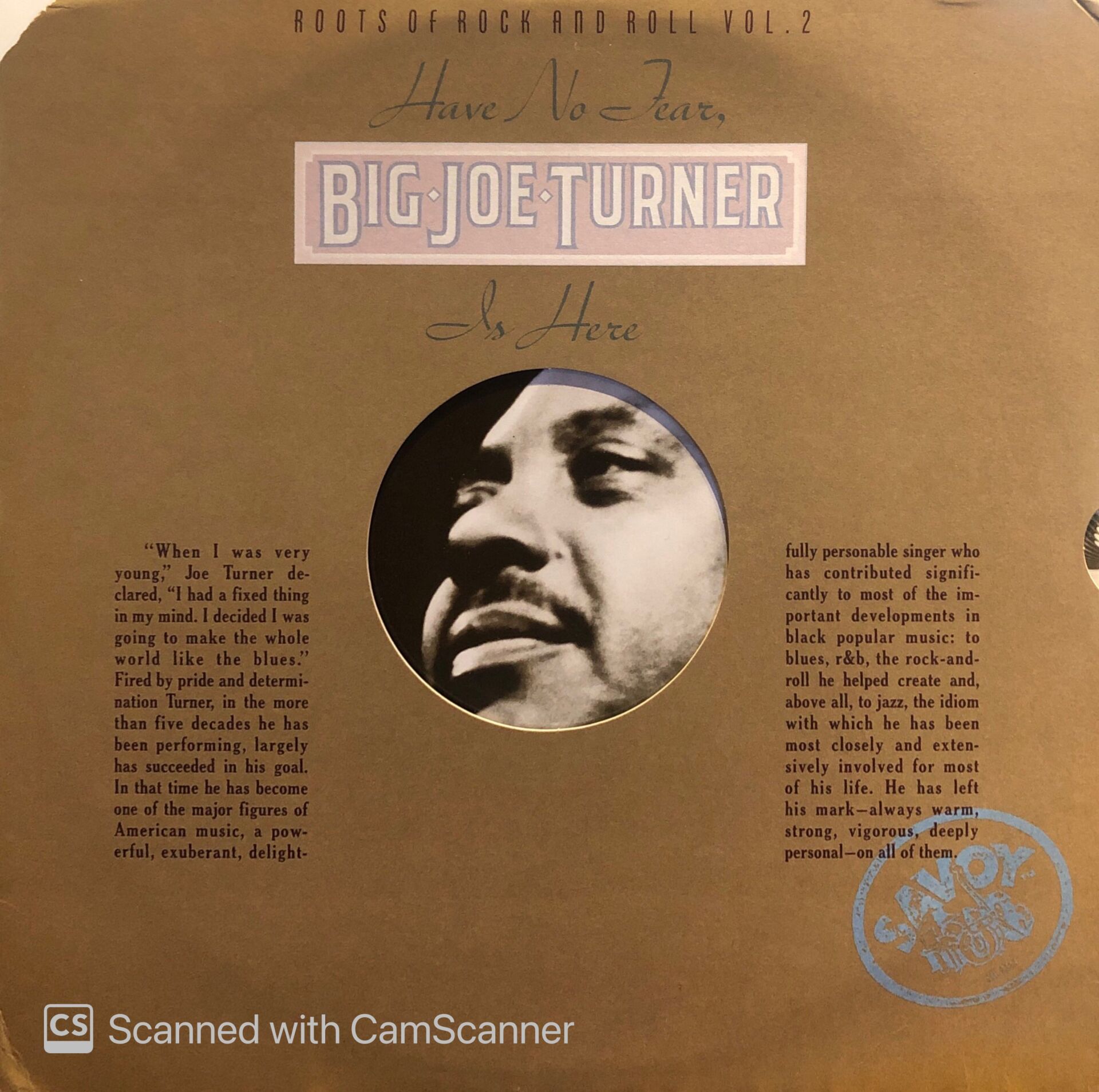 Big Joe Turner – Have No Fear, Big Joe Turner Is Here LP
