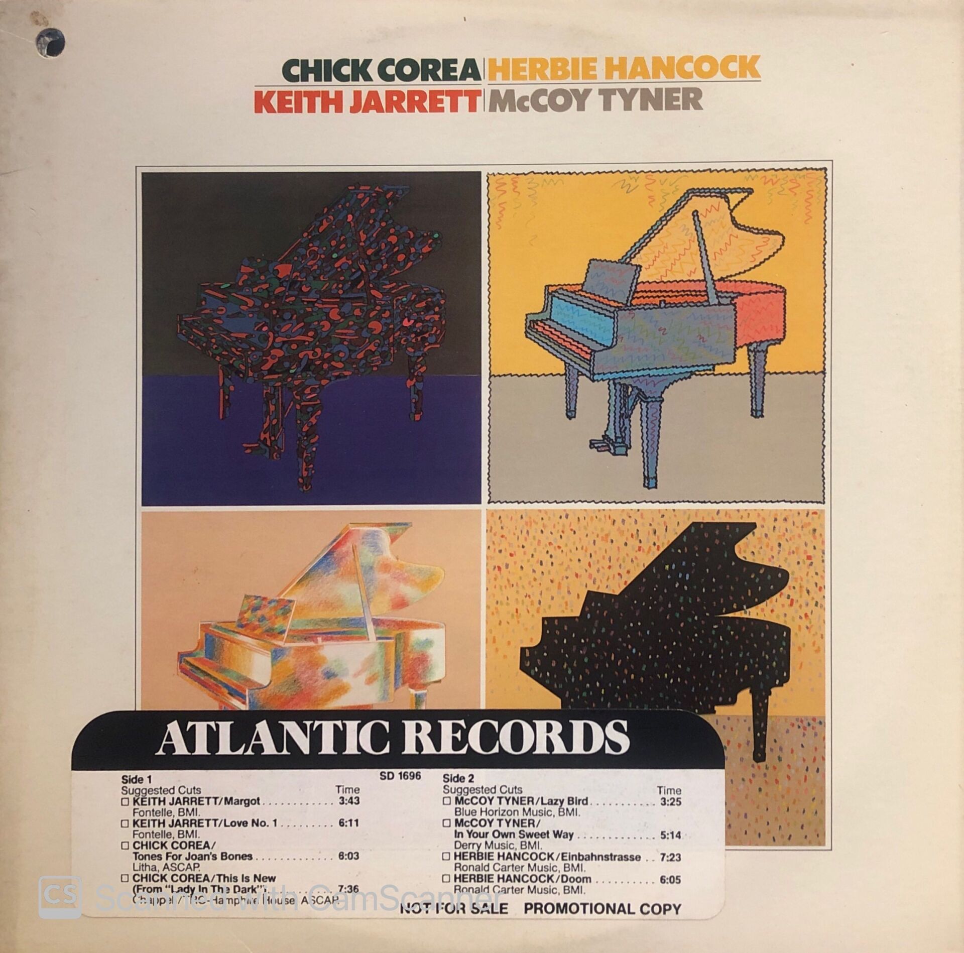 Chick Corea, Herbie Hancock, Keith Jarrett, McCoy Tyner LP