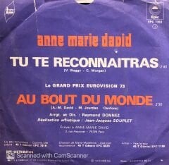 Anne Marie David - Tu Te Reconnaitras / Au Bout De Monde 45lik