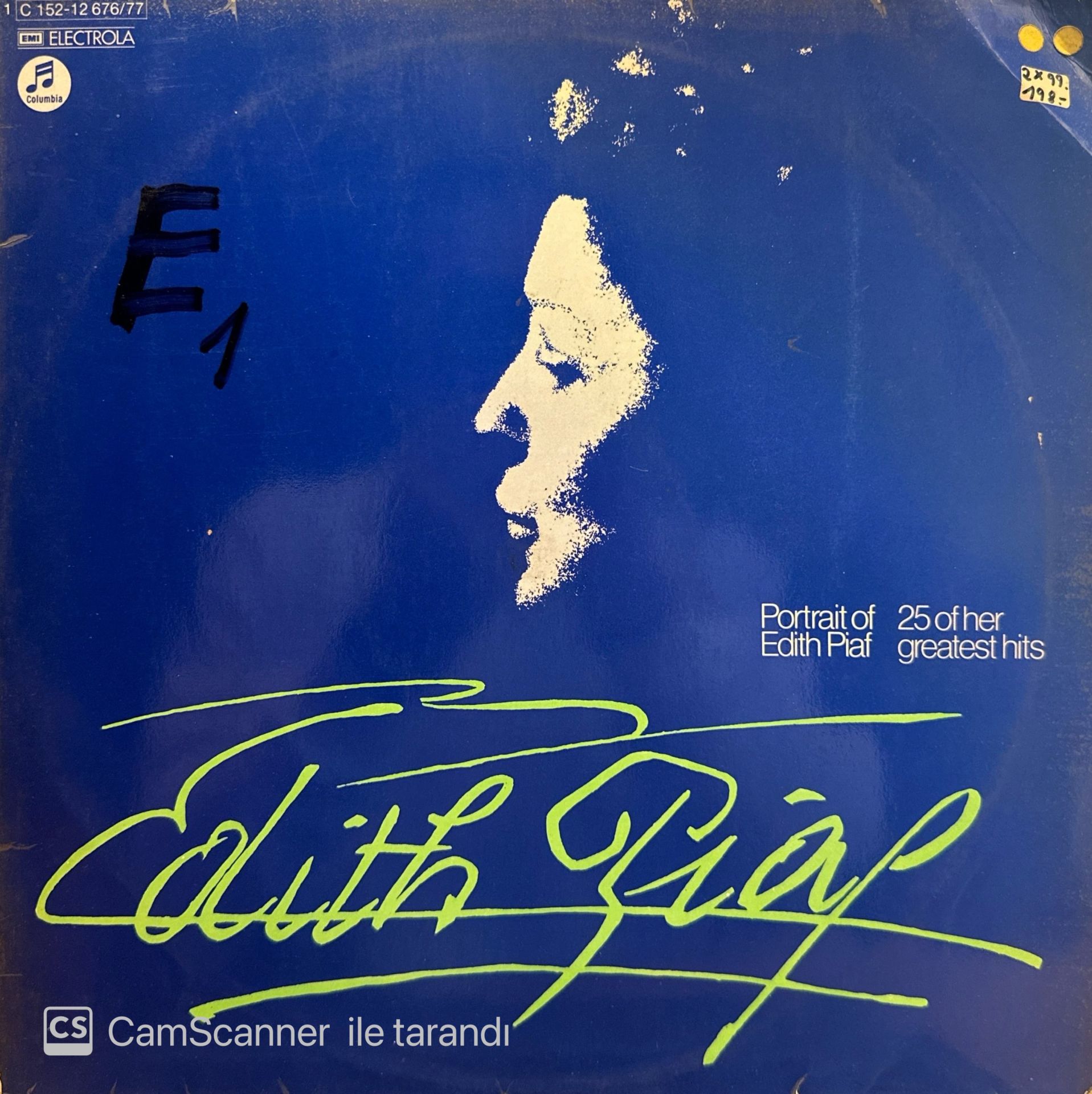 Edith Piaf – Portrait Of Piaf - 25 Of Her Greatest Hits LP