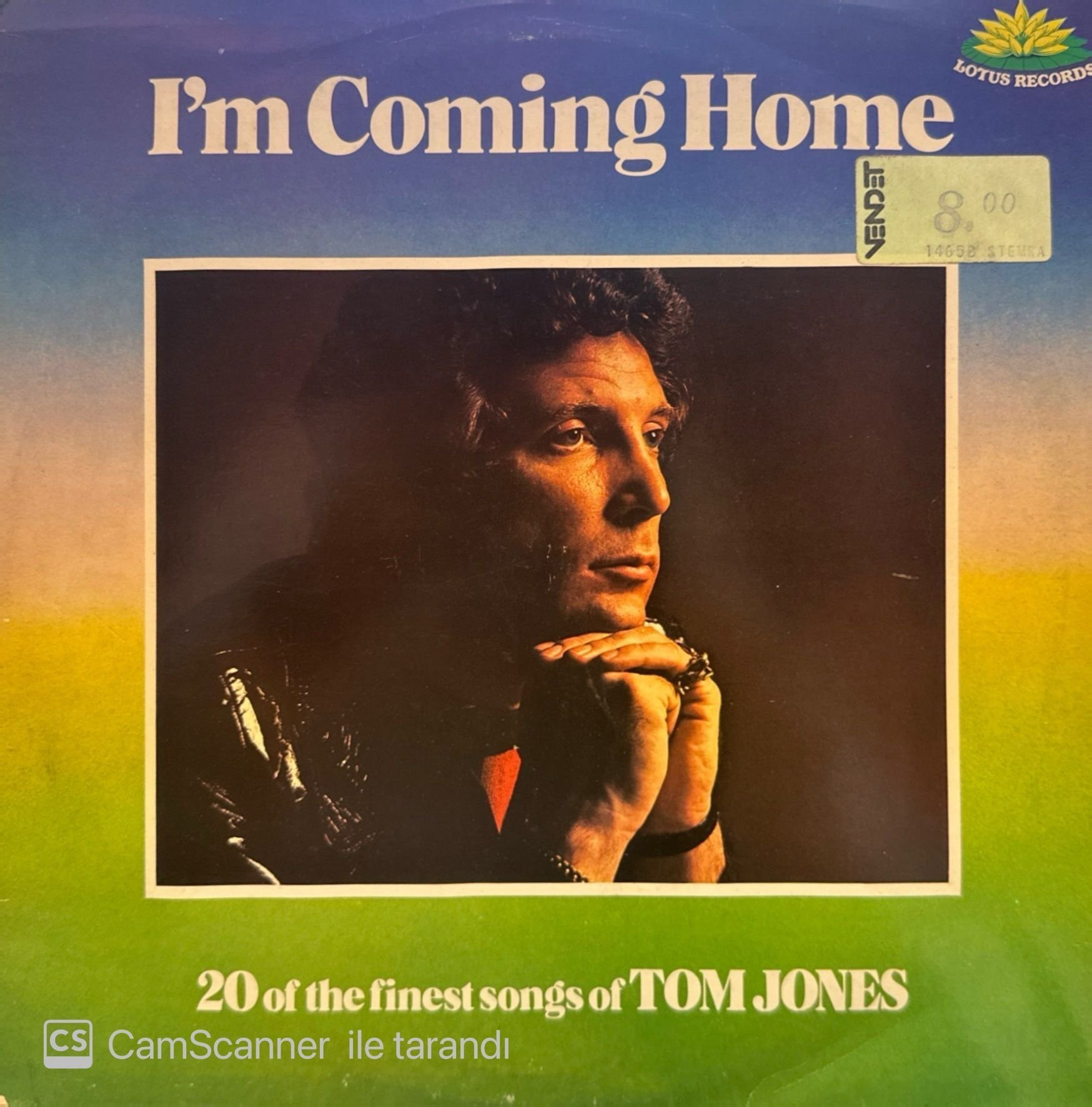 Tom Jones – I'm Coming Home (20 Of The Finest Songs Of Tom Jones) LP