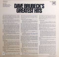 Dave Brubeck – Dave Brubeck's Greatest Hits LP